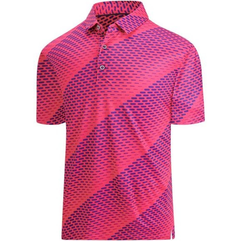 Golf Shirts for Men Dry Fit Print Moisture Wicking Performance